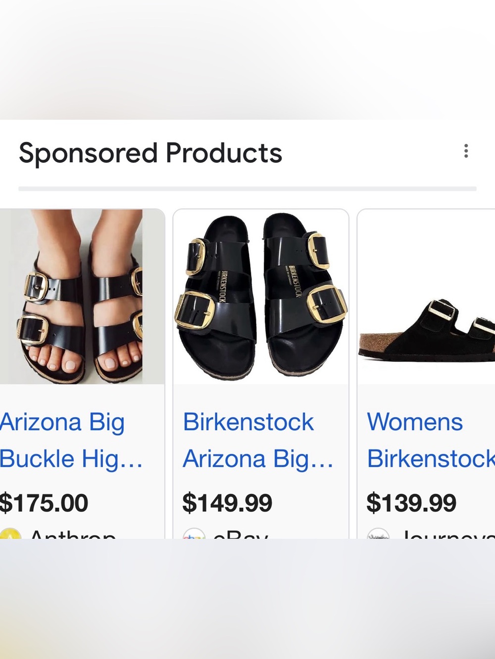 Birkenstock Black Arizona Big Buckle Sandals with Gold Buckles size 40 EU/ 9-9.5